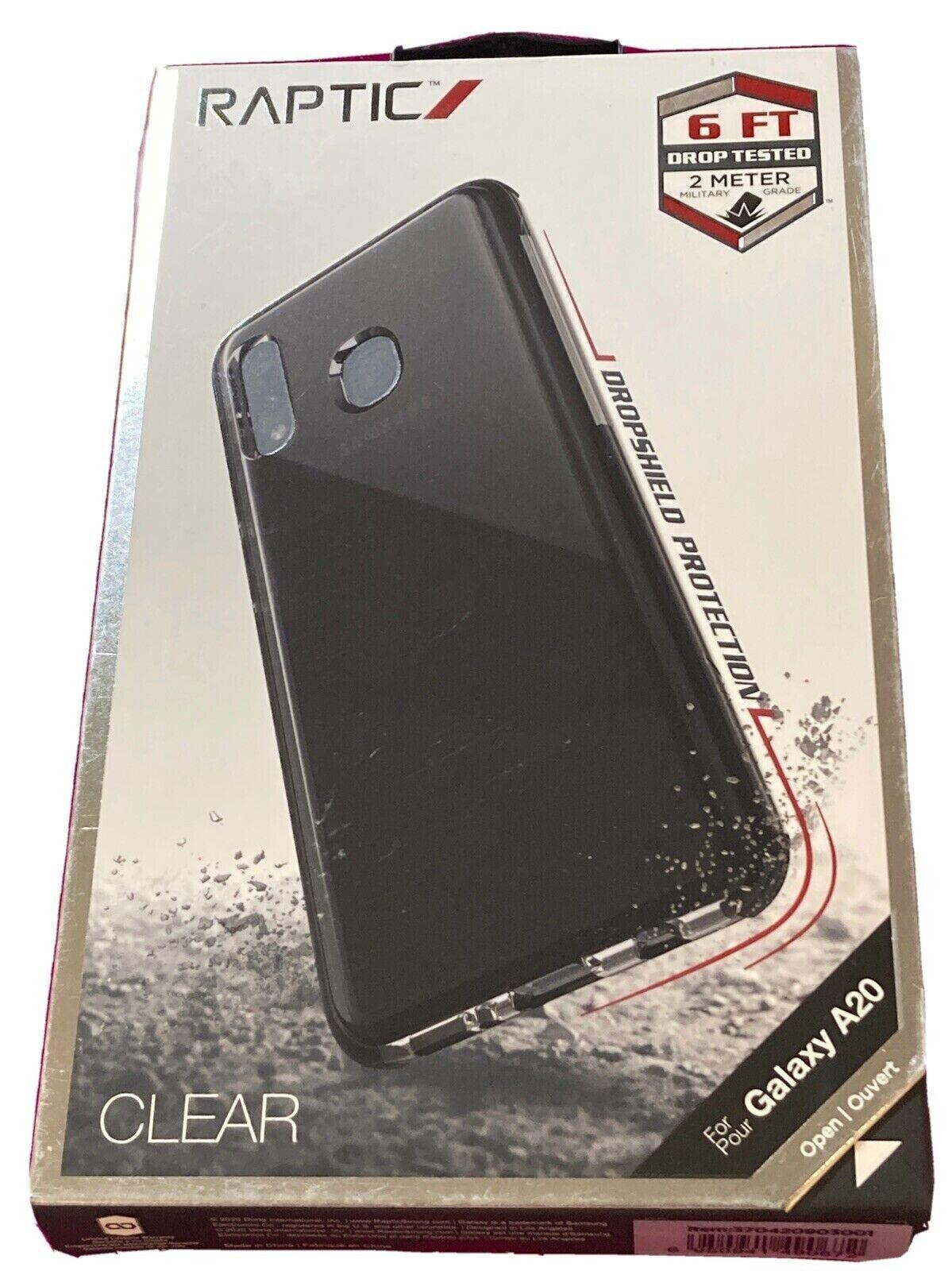 Raptic Clear Cell Phone Case for Galaxy A20 - 6 Ft Drop Protection