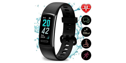 Letsfit Unisex Activity Fitness Tracker, Pedometer Sleep & Heart Rate Monitoring