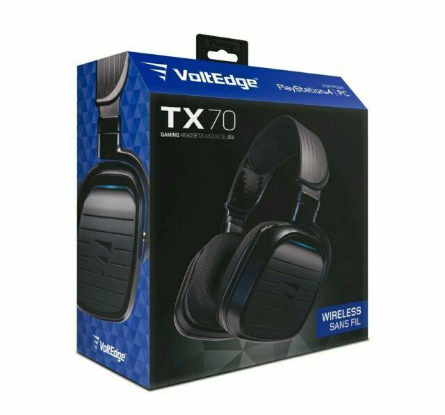 VOLTEDGE TX70PS4-BK Wireless Gaming Headset for PS4, Black