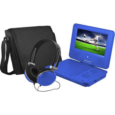 Ematic EPD707BU - 7" Portable DVD Player with Swivel Screen - Blue