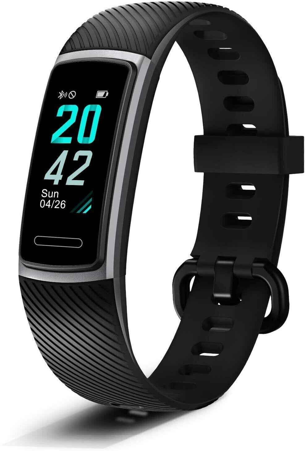 Letsfit Unisex Activity Fitness Tracker, Pedometer Sleep & Heart Rate Monitoring