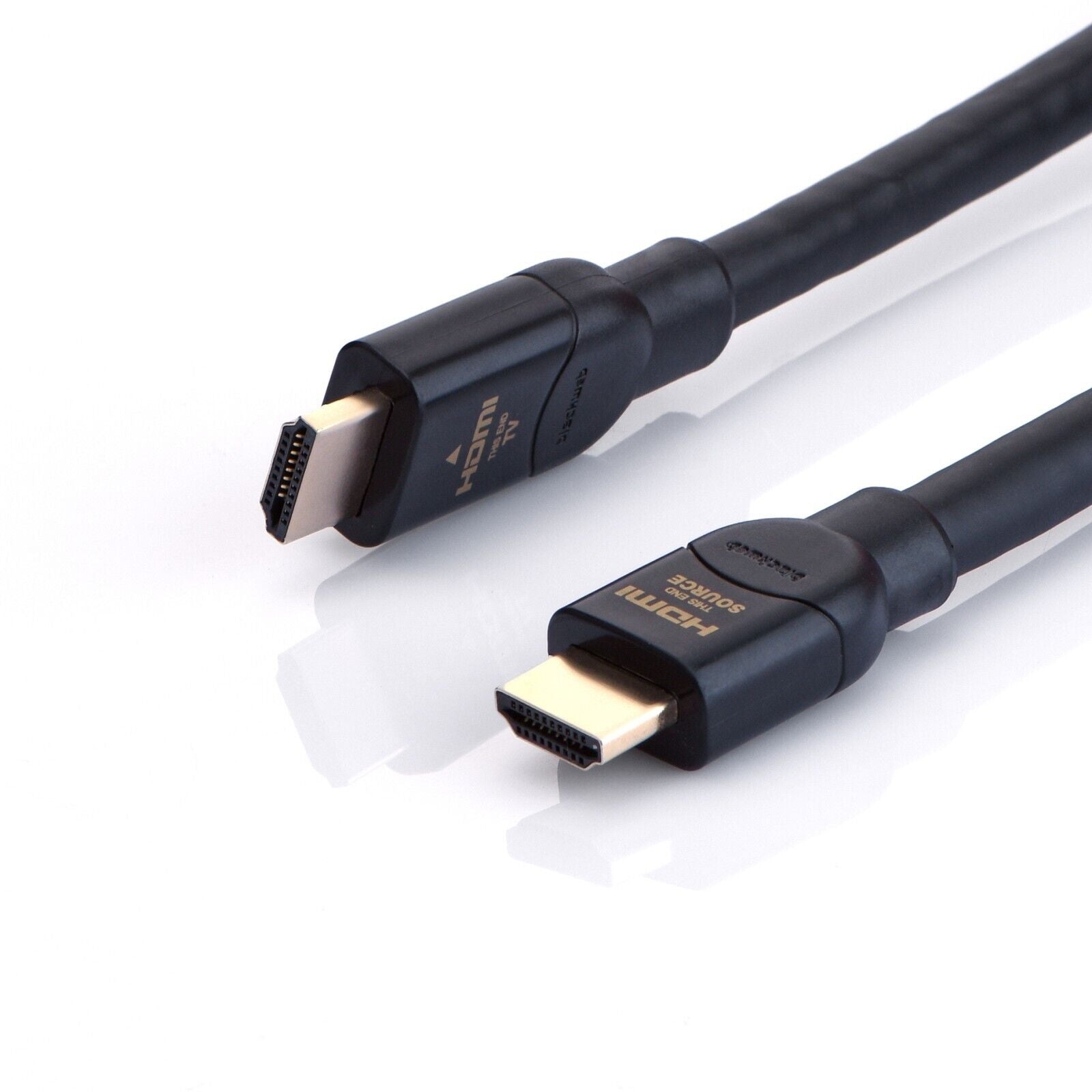 Blackweb HDMI Cable In-Wall Rated With Active Video Processor 50' Black