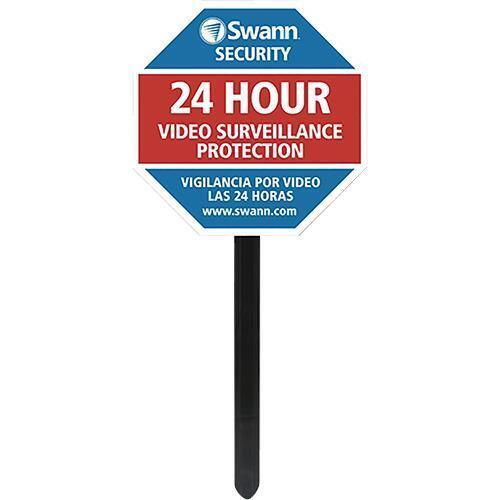 Swann Home Security Camera Sign for Yard and Surveillance System Window Decal