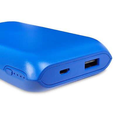 Onn Portable Battery USB Power Bank, 8000 mAh, Blue (100026187)