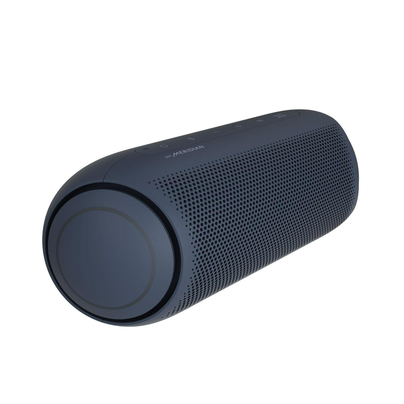 LG PL7 Portable Bluetooth Speaker with LED Lighting, Black