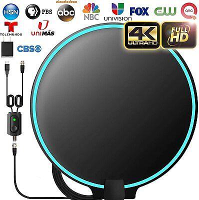 Digital Ultra-Thin HDTV Antenna Freeview Channels, 4K, 1080P, 720P Support