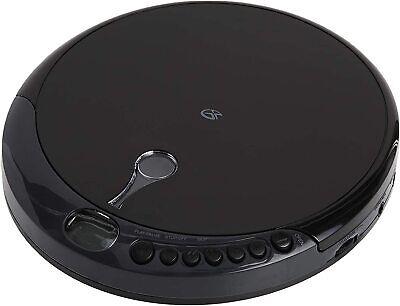 GPX PC301B Compact Personal CD Player with Stereo Earbuds Anti-Skip Protection