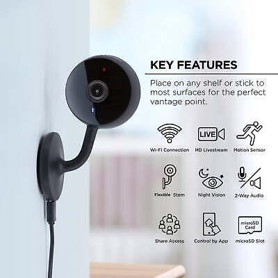 Merkury Innovations MI-CW017-101W Smart WiFi 1080p Camera with Voice Control