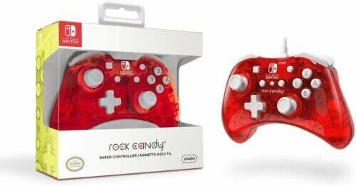 Nintendo Switch Rock Candy Wired Controller, Stormin' Cherry Red 500-181-RD PDP