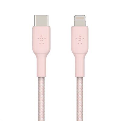 Belkin BOOSTCHARGE 5' USB-C to Lightning Rose Gold Charging Cable, MFI Certified