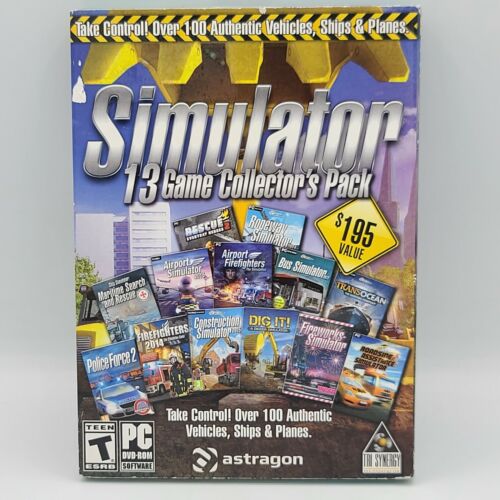 Tri Synergy 13-Game Simulator Collectors Pack (PC) - Driving Operating Flying