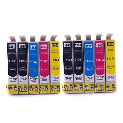 Premium Remanufactured Ink Cartridge Replacement for Epson 126 - 10 Pack **READ