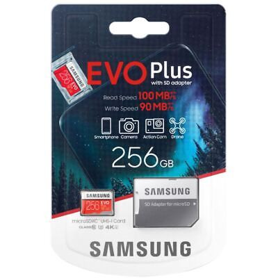 Samsung EVO Plus 256GB microSDXC UHS-I Memory Card w/ Adapter