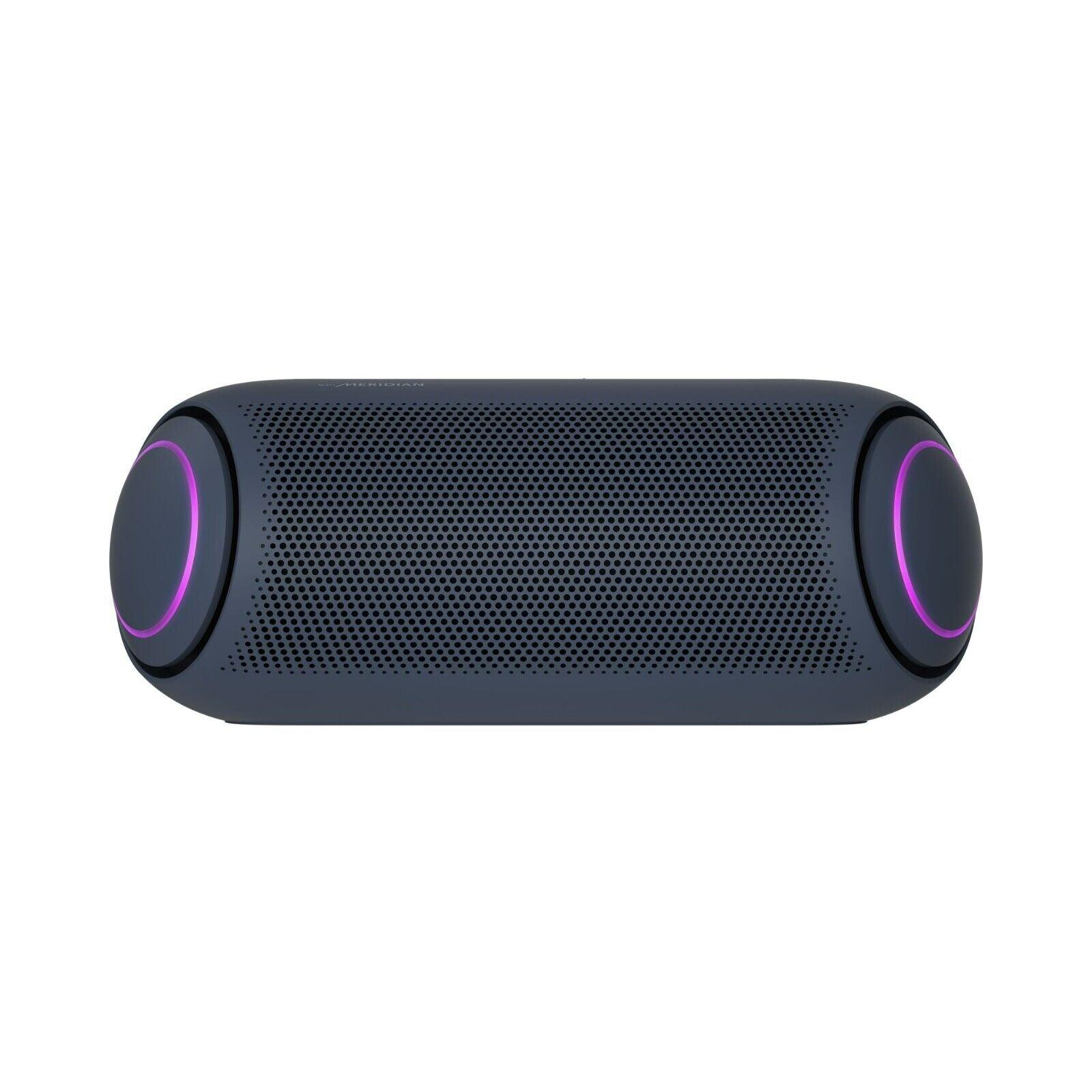 LG PL7 Portable Bluetooth Speaker with LED Lighting, Black