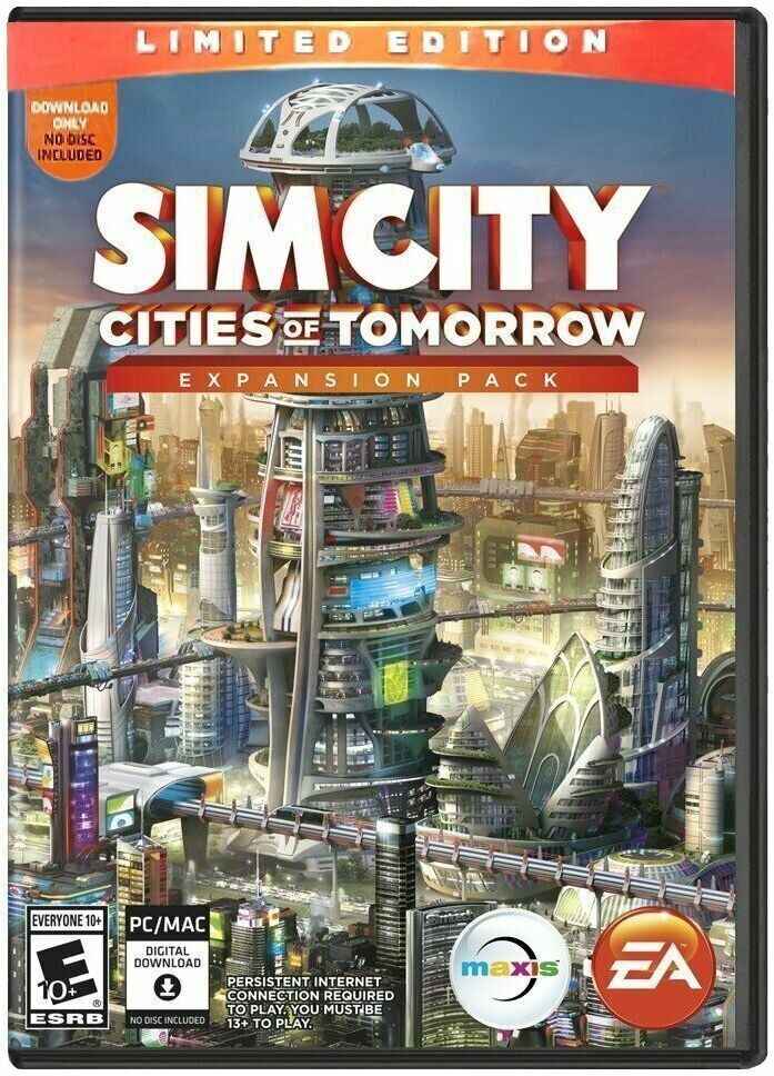 SimCity: Cities of Tomorrow - NEW Origin Digital Download (PC/MAC) - No Disc