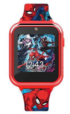 Accutime Spiderman Kids Interactive Smart Watch, Red