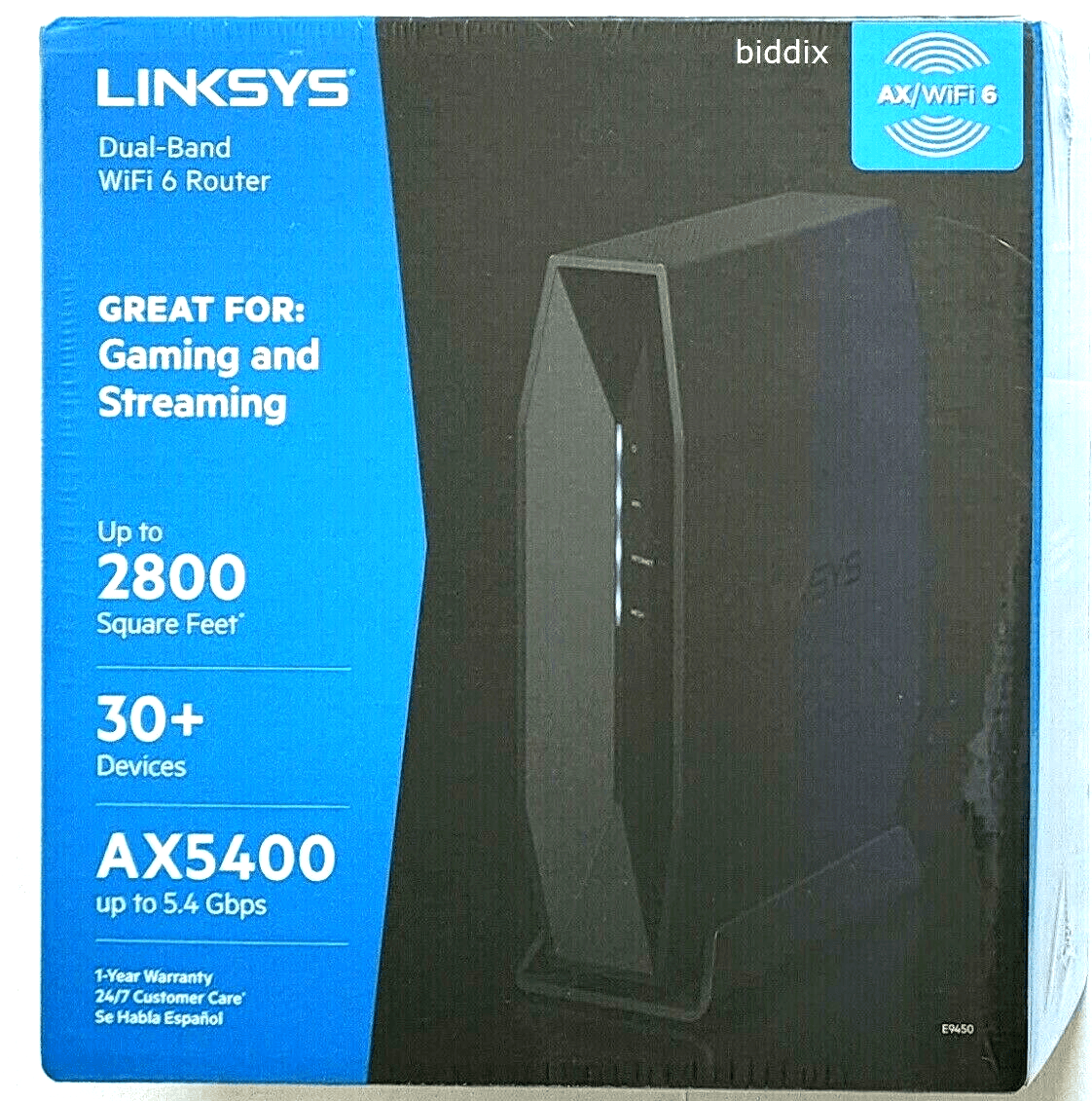 Linksys E9540W-Amz Wi-Fi 6 Router Dual Band AX Wireless Gigabit AX5400