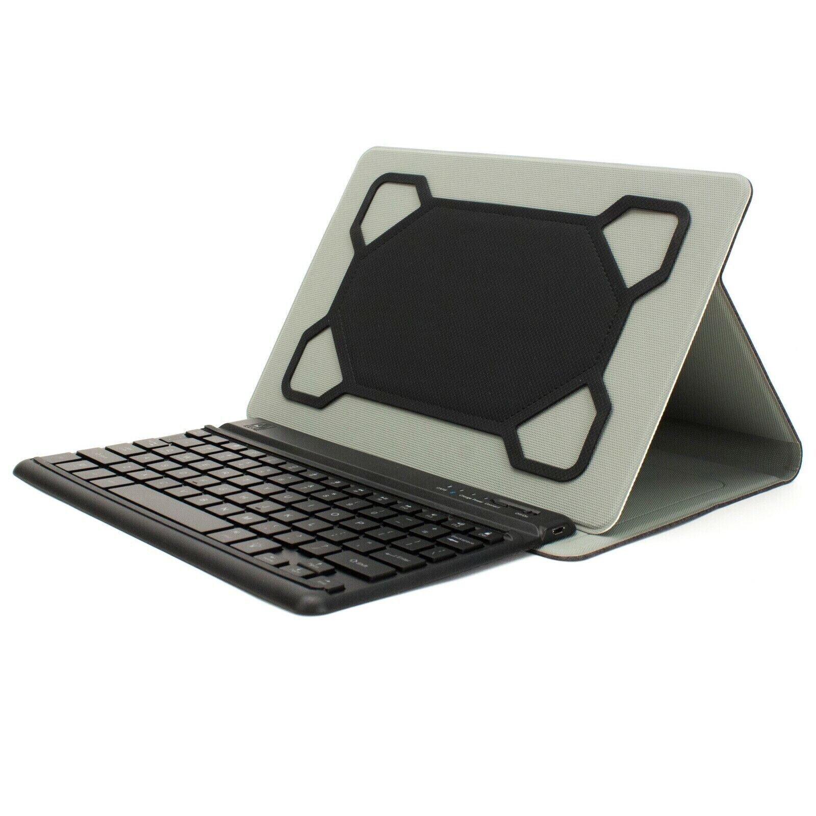 Blackweb Keyboard & Protective Case Folio Fits ANY 9-10" Tablet - Charcoal