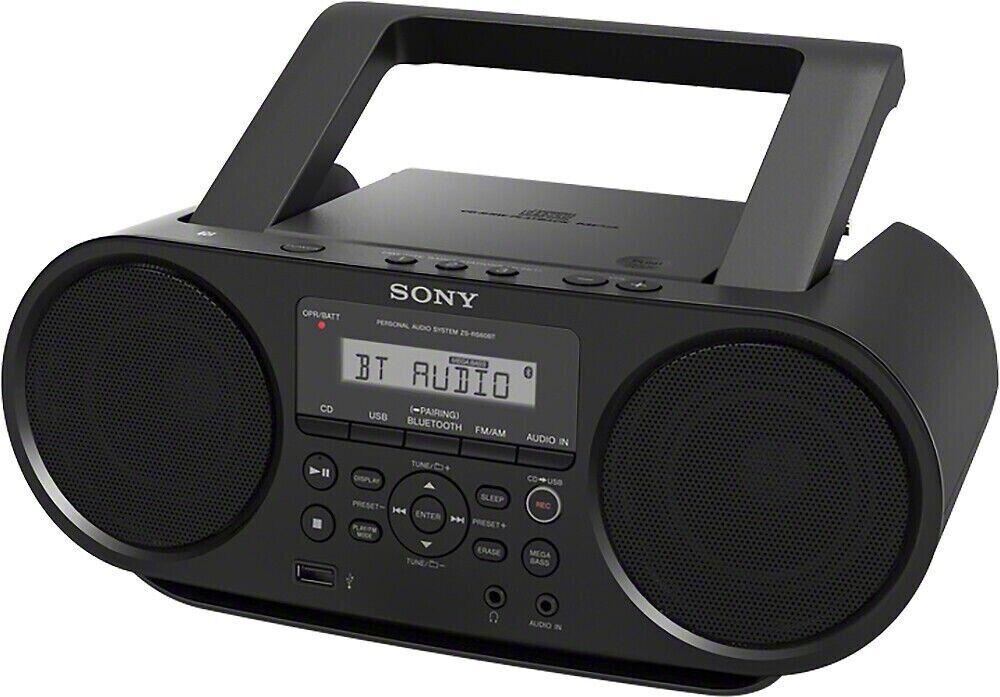 Sony Portable Bluetooth Wireless Stereo Boombox - AM/FM CD MP3 USB (ZS-RS60BT)