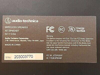 Audio Technica Wireless Bluetooth 10.5" Speaker (Speaker & Power Cable Only)