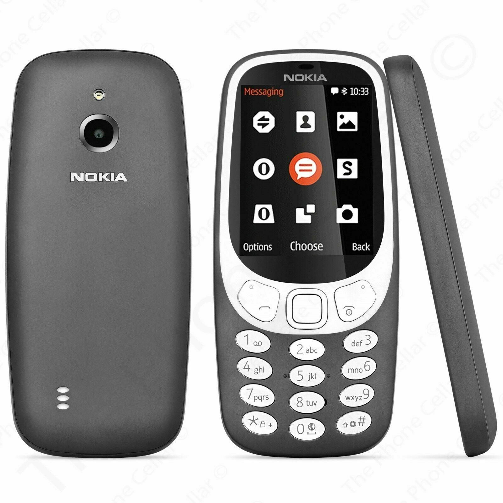 Nokia TA-1036-C 3310 2.4" HD 32GB Charcoal LTE Cellular Unlocked Smartphone - Raastadeals