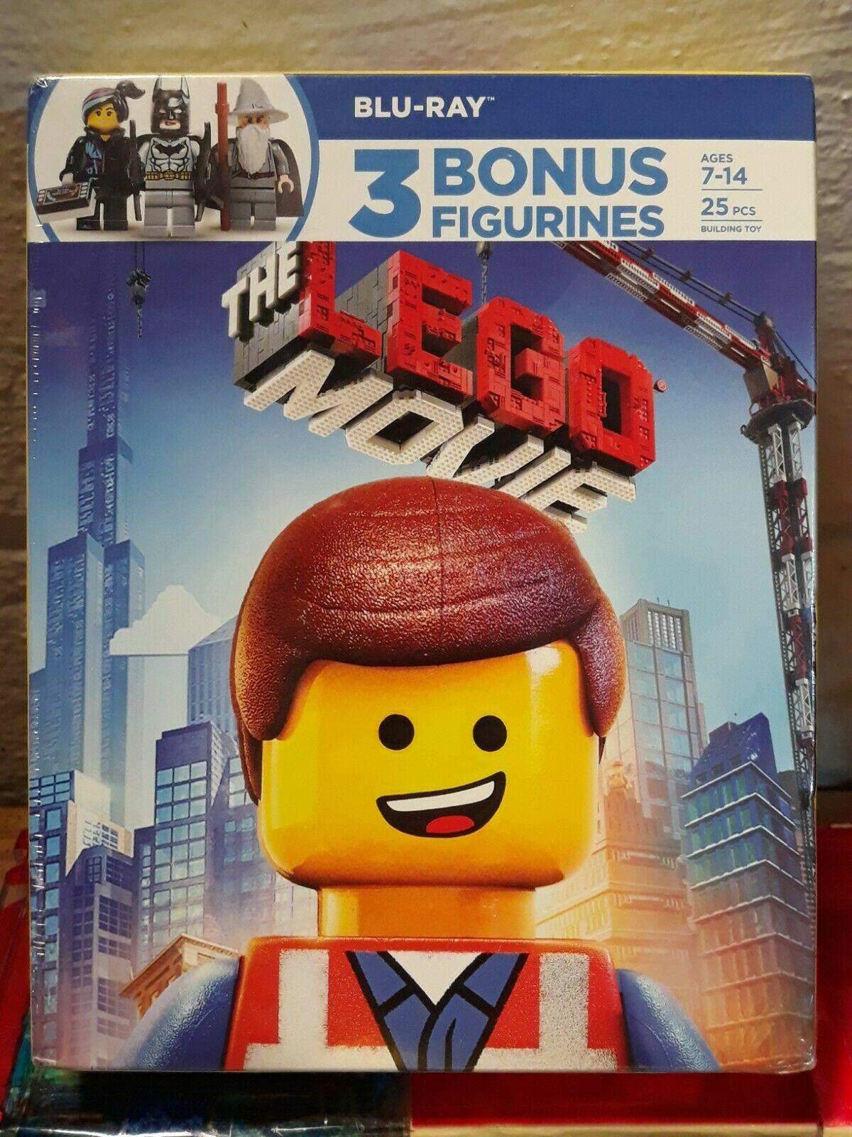 The Lego Movie Blu-Ray w/ 3 Bonus Figurines (25 pcs building toy)