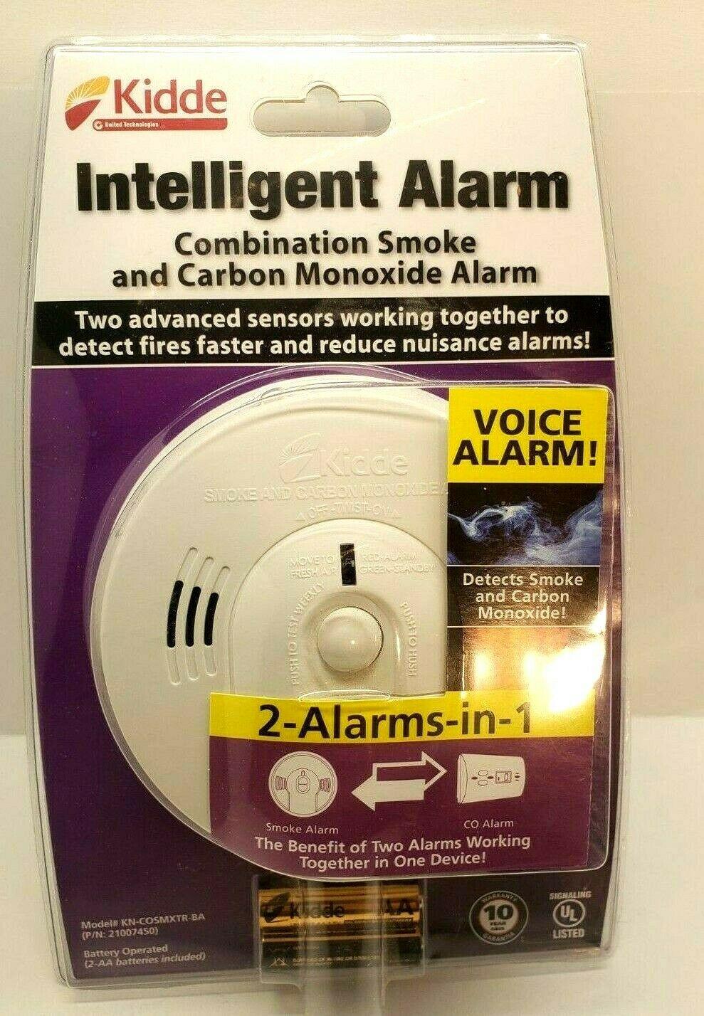 Kidde Intelligent Alarm Battery Operated Smoke & Carbon Monoxide Alarm Exp. 2030