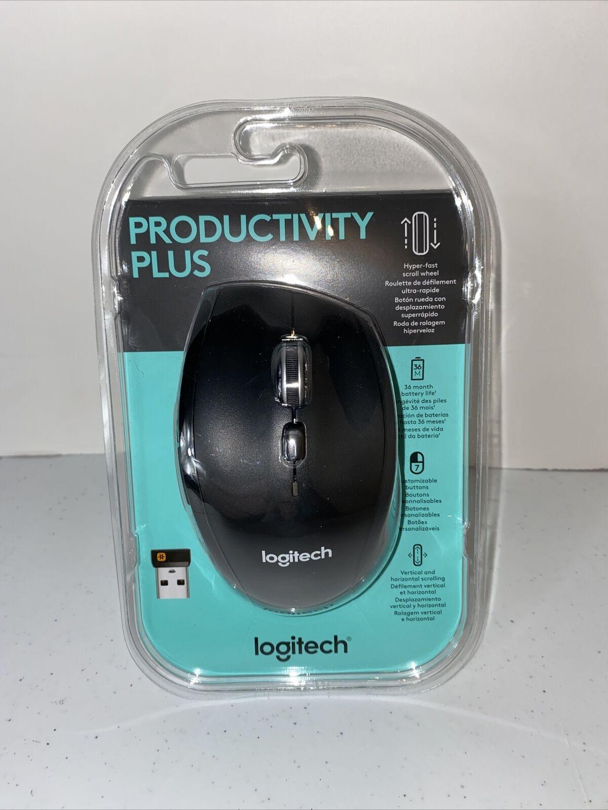 Logitech 910-005746 Productivity Plus Mouse, Black