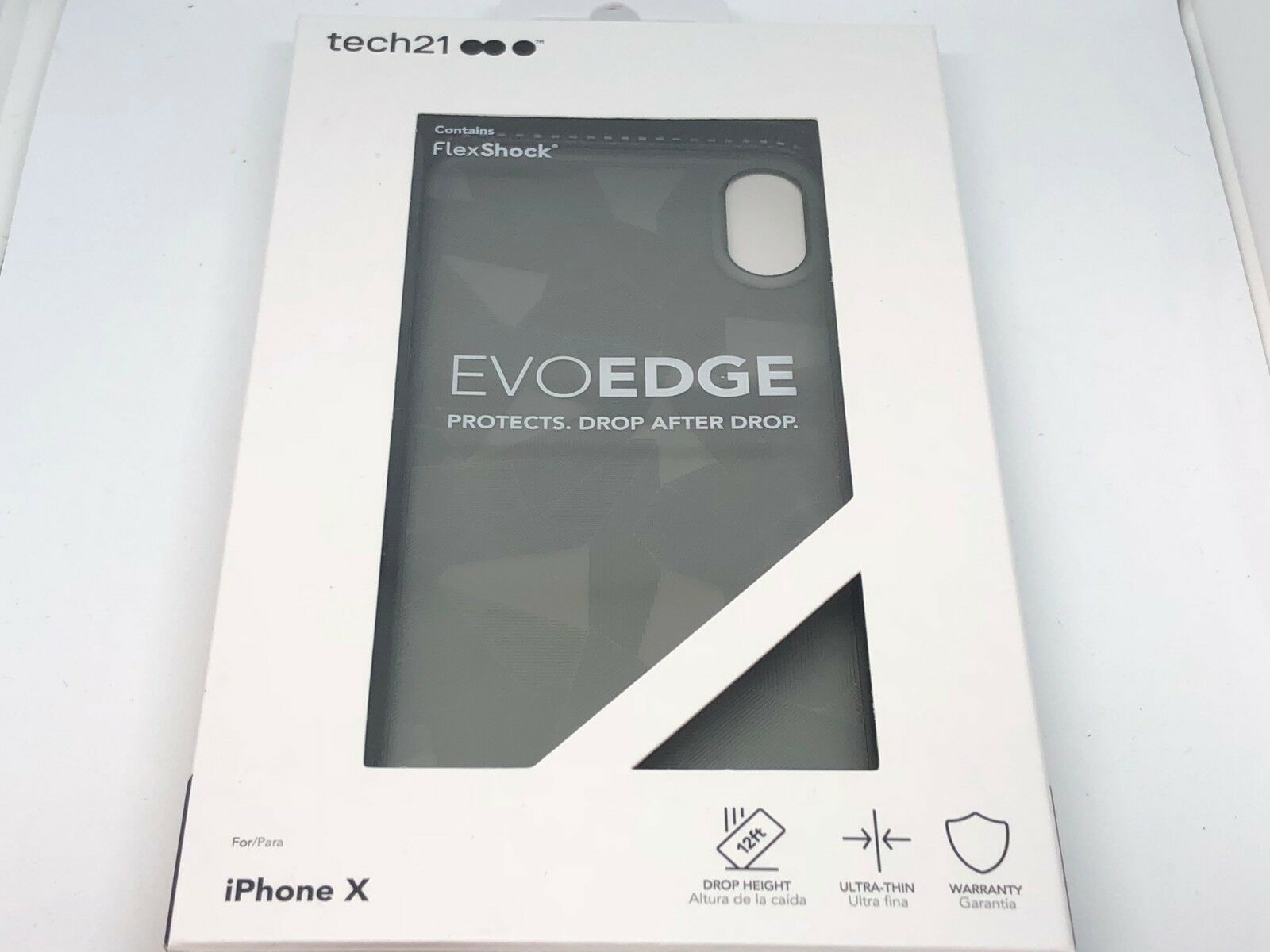Tech21 Evo Edge For Apple Iphone X/xs Smokey Black