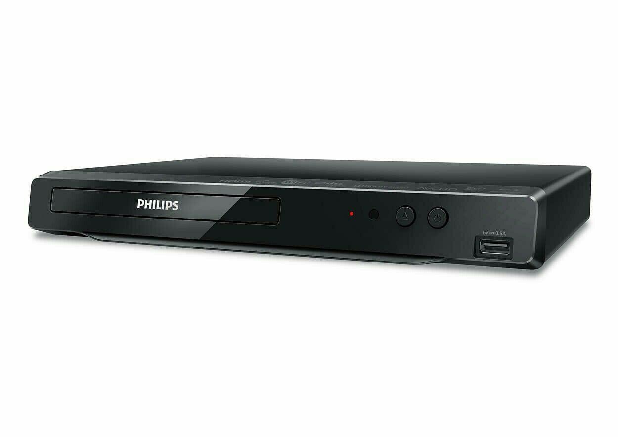 Philips BDP2501/F7 Blu-Ray DVD Player, Built in Wi-Fi, Video Upscaling to HD GA