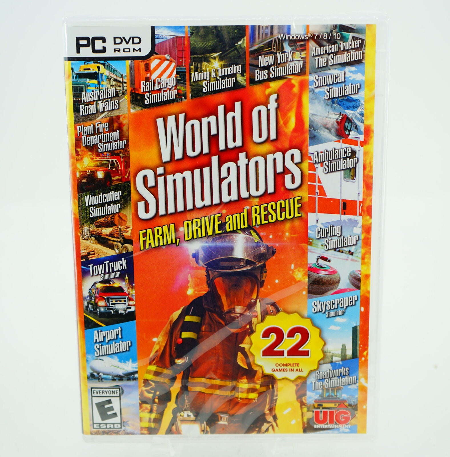 PC DVD ROM World of Simulators: Farm, Drive & Rescue