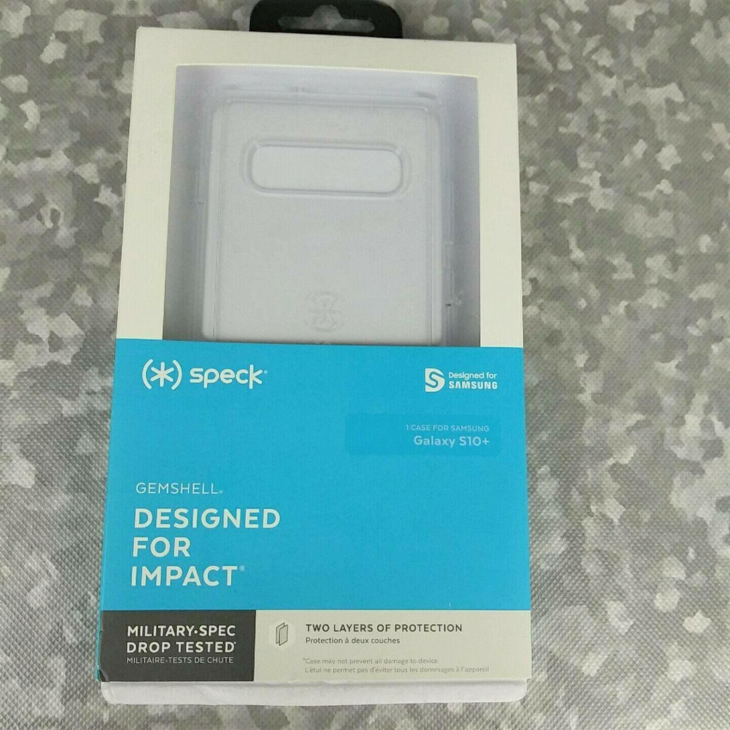 Speck 124604-5085 Galaxy S10+ Gem Shell Samsung Case, Clear