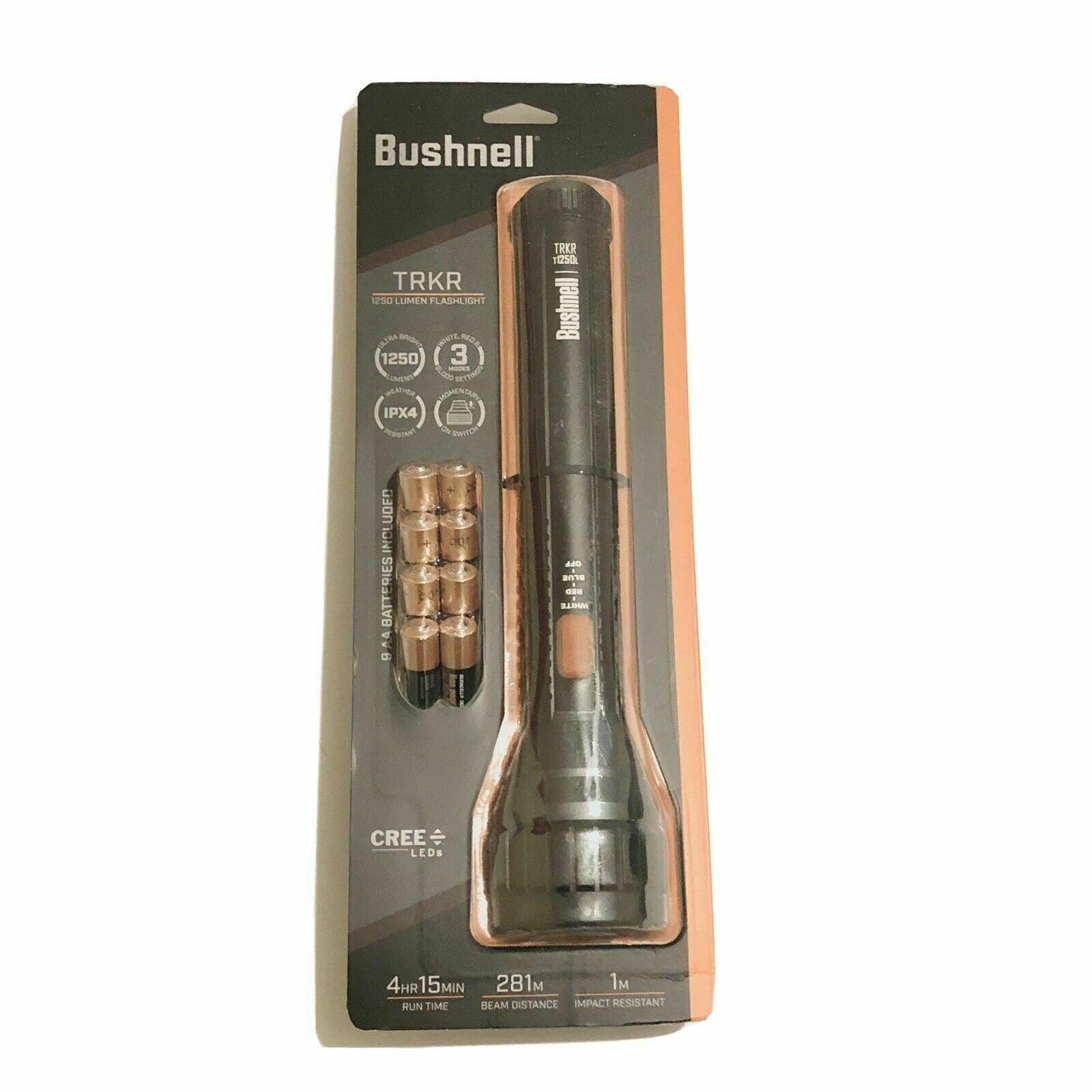 Bushnell TRKR 1250 Lumens T1250L Multi-Color Lights LED Aluminum Flashlight