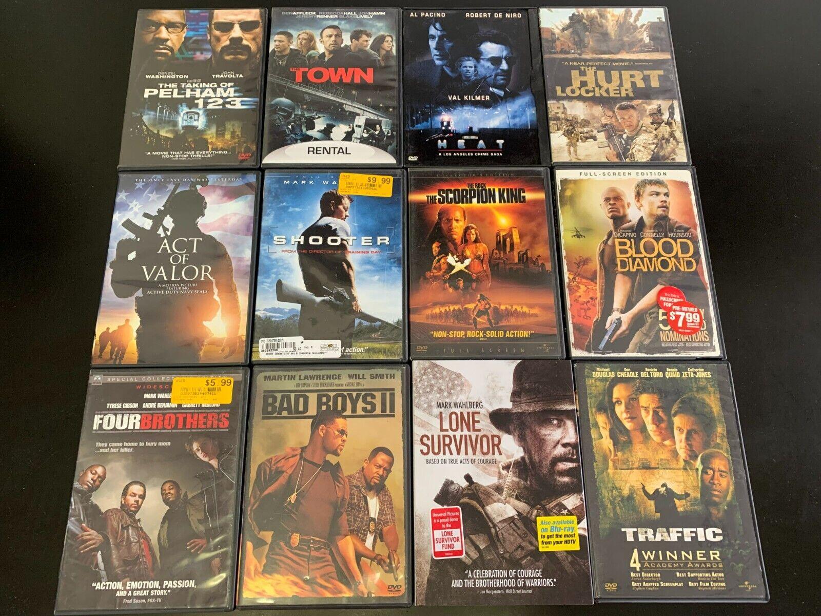 46x Action Crime War Thriller Drama DVD Movie Lot - Used Wholesale DVDs