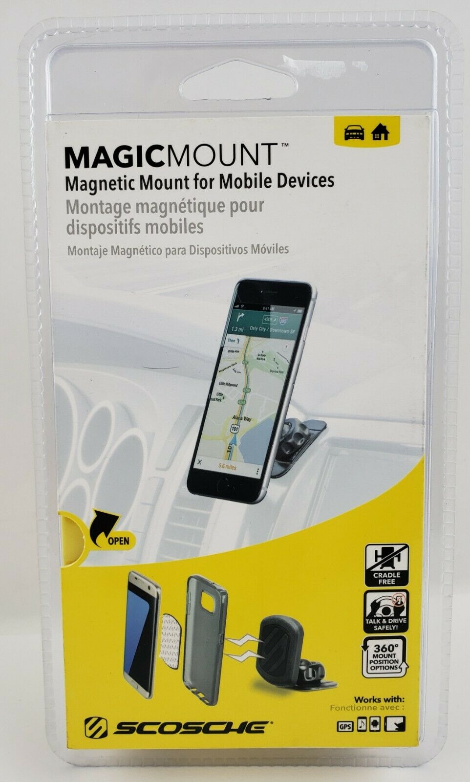 Scosche MAGDMSD MagicMount Universal Dash Mount for Mobile Devices
