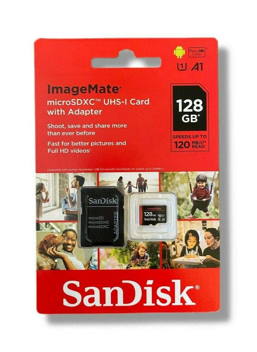 SanDisk 128 GB ImageMate microSDXC UHS-1 Memory Card with Adapter - GA - Raastadeals