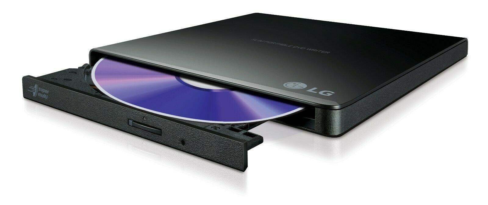 LG Slim Portable External USB DVD Writer - PC/Mac Compatible, GP63