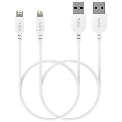 Connect Onn WIBWHT100018793 Lighting to USB (MFI Certified) 3' White Cables