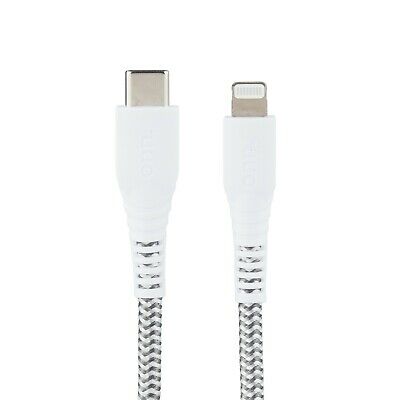 Onn WIAWHT100010801 6' Braided USB-C to Lightning Cable (MFI Certified), GB