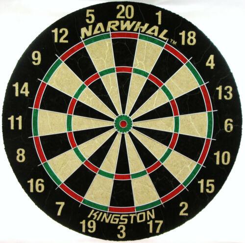 Narwhal Kingston Steel Tip Dartboard - Official Size, Self-Healing Board