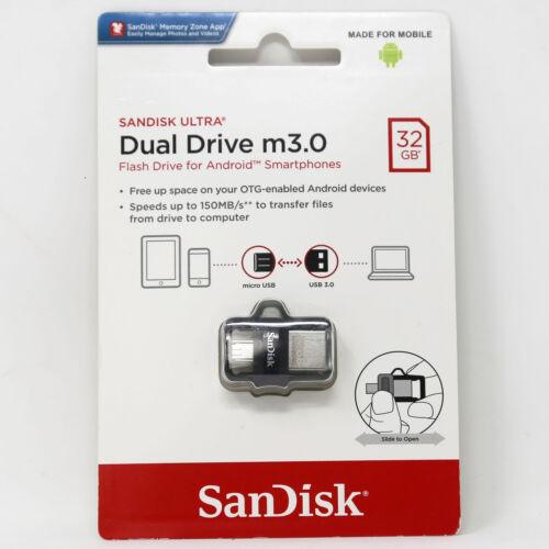 Sandisk Ultra Dual Drive m3.0 32GB USB Flash Drive w/ Micro USB Connector