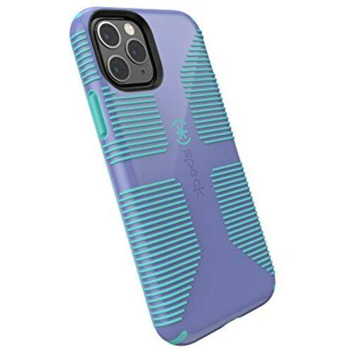 Speck CandyShell Grip iPhone 11 Pro Case, Wisteria Purple/Mykonos Blue