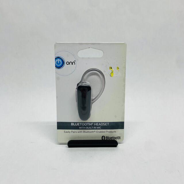 Onn Bluetooth Headset w/ Built-in Mic, Black